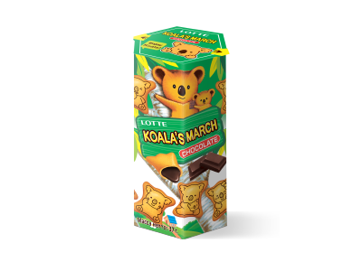 Lotte Koalas CHOCOLATE March Печенье 37гр.1*6/48