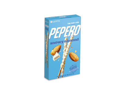 Lotte Pepero SNOW ALMOND Печенье х/к 32гр.1*40