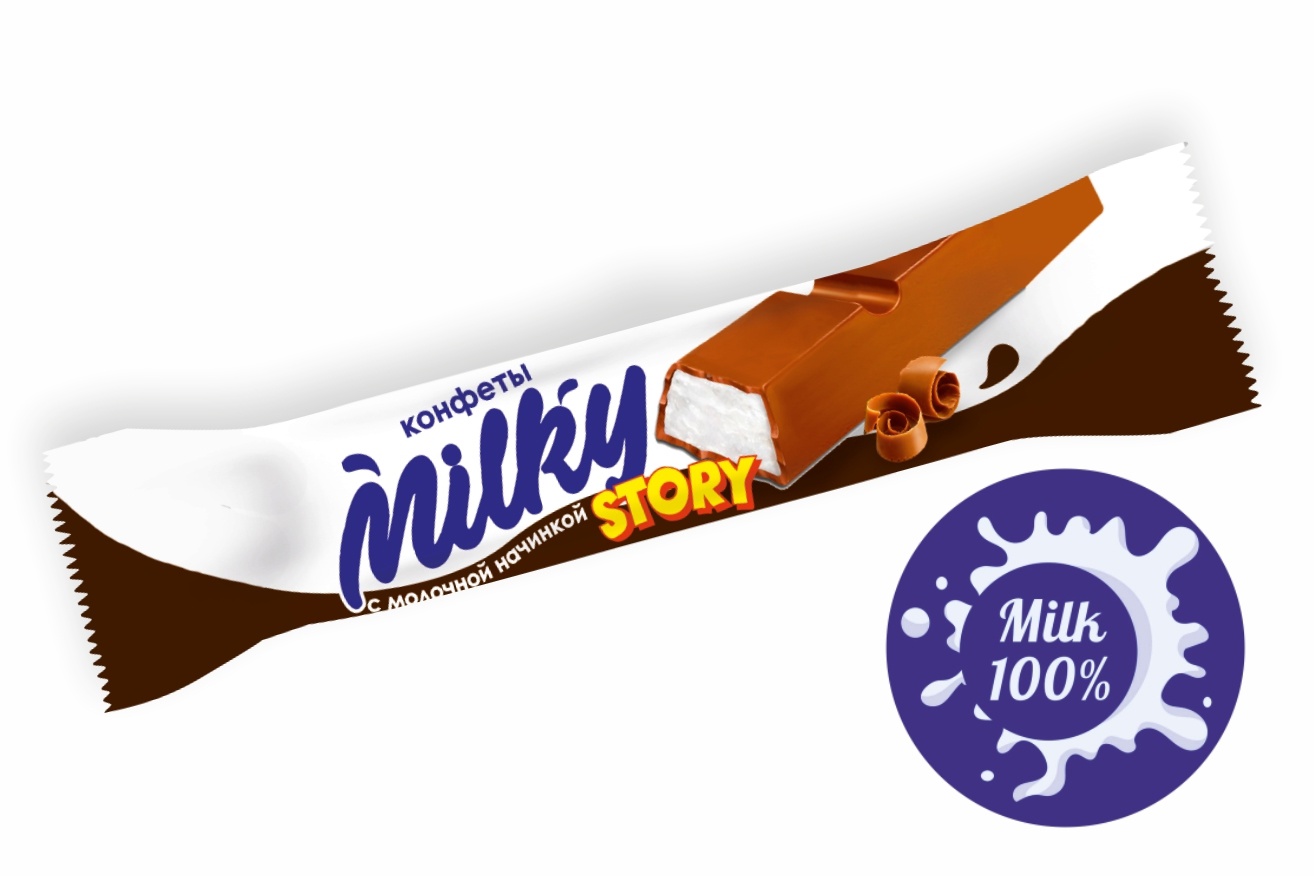 СибБелочка Milky Story МОЛОЧНАЯ Начинка Глазированные 1*6